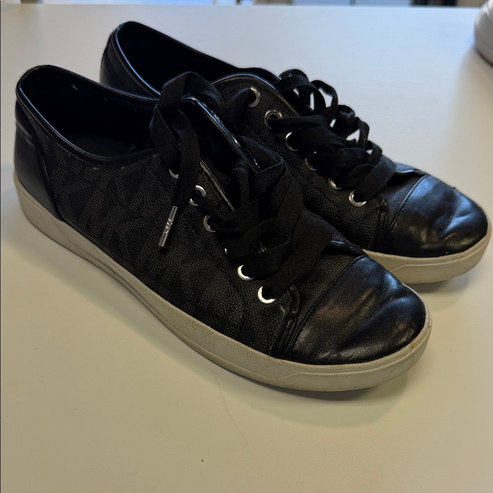 Michael Kors Black and Gray Women's Sneakers